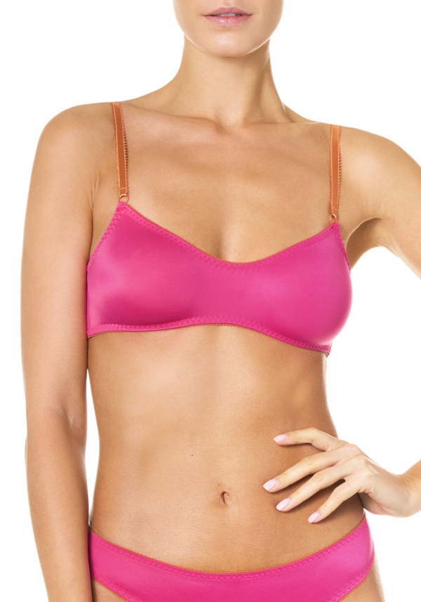 Brassiere con Coppe Removibili Bicolor