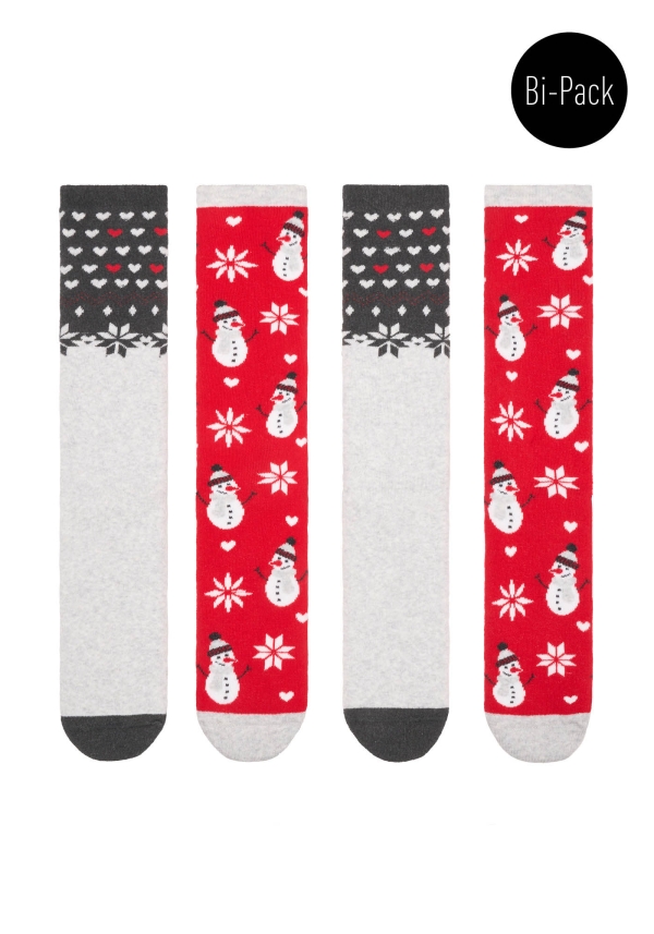 Slipper Fantasia Pupazzo di Neve e Cuori
