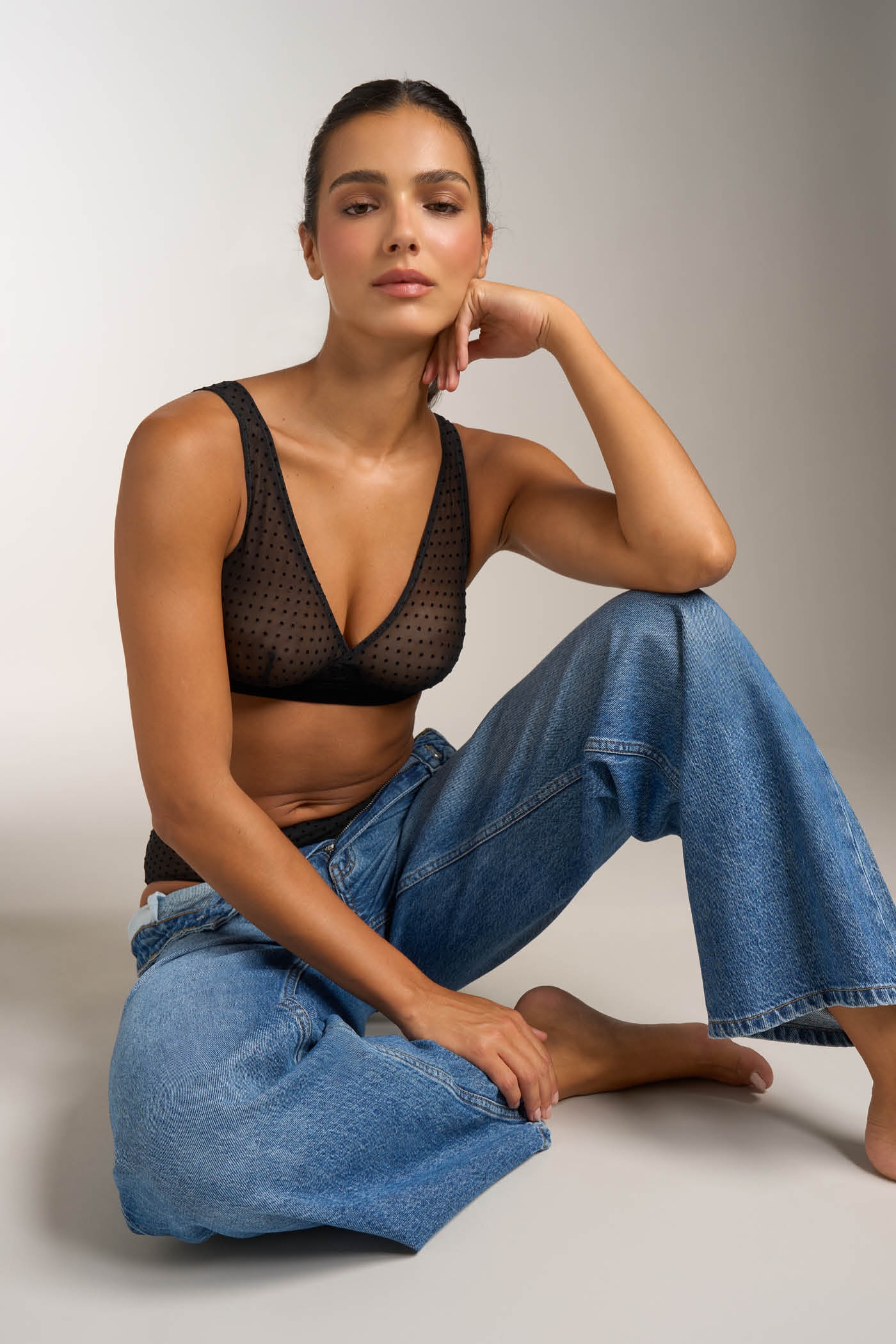 Bralette senza Ferretto Micro Pois