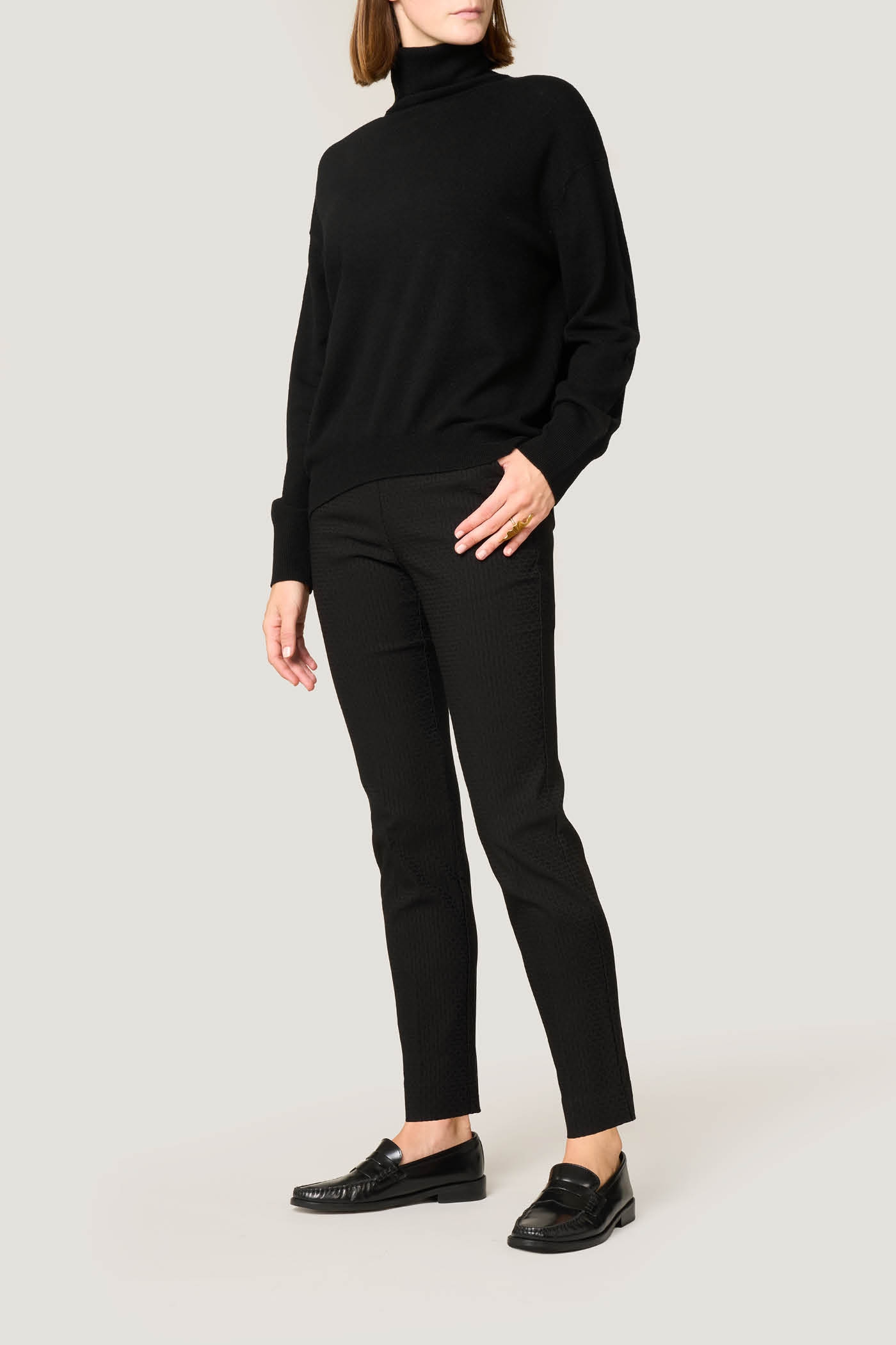 Pantaloni Straight Fantasia Geometrica