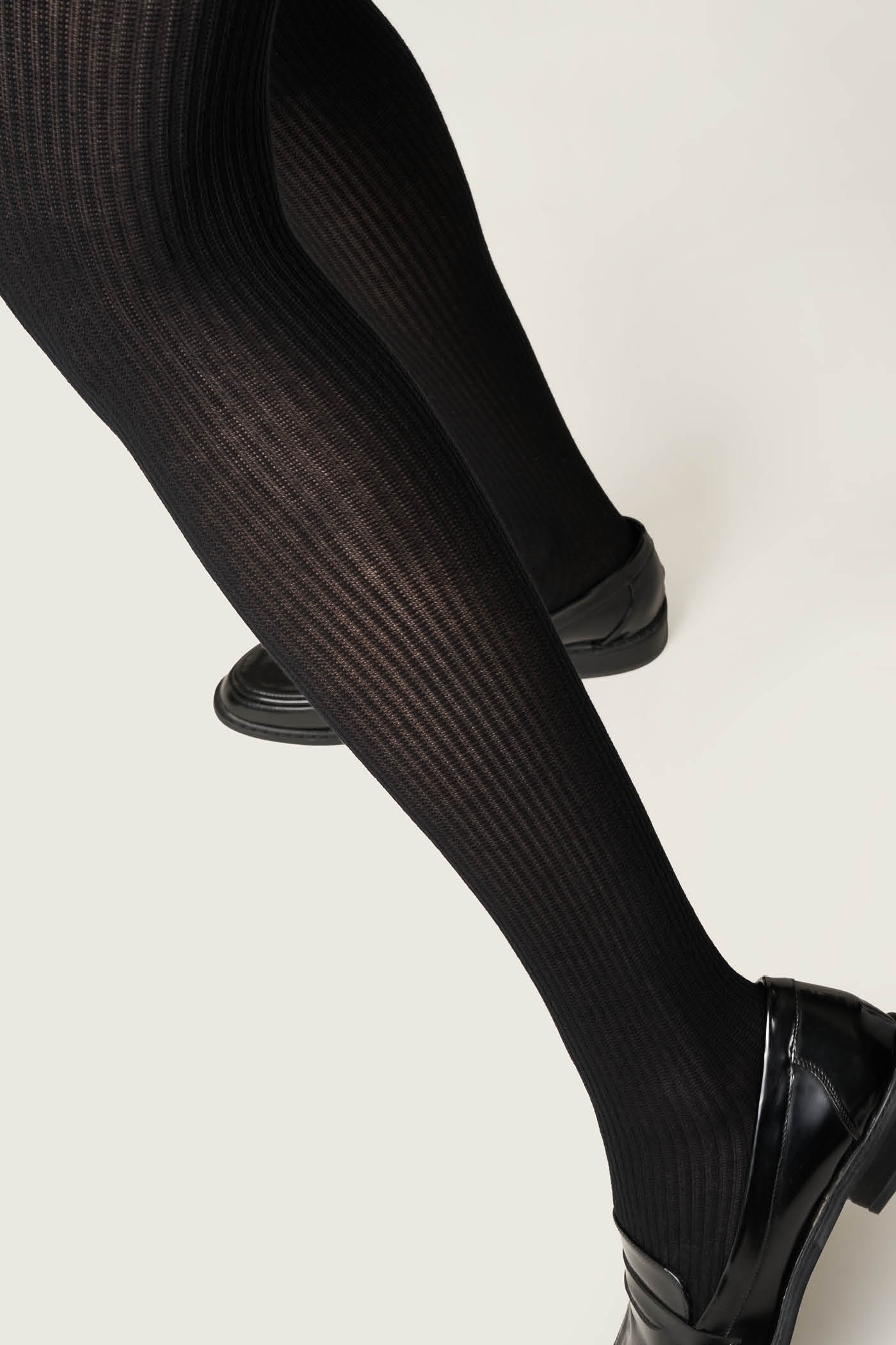 Collant a Costine con Cashmere