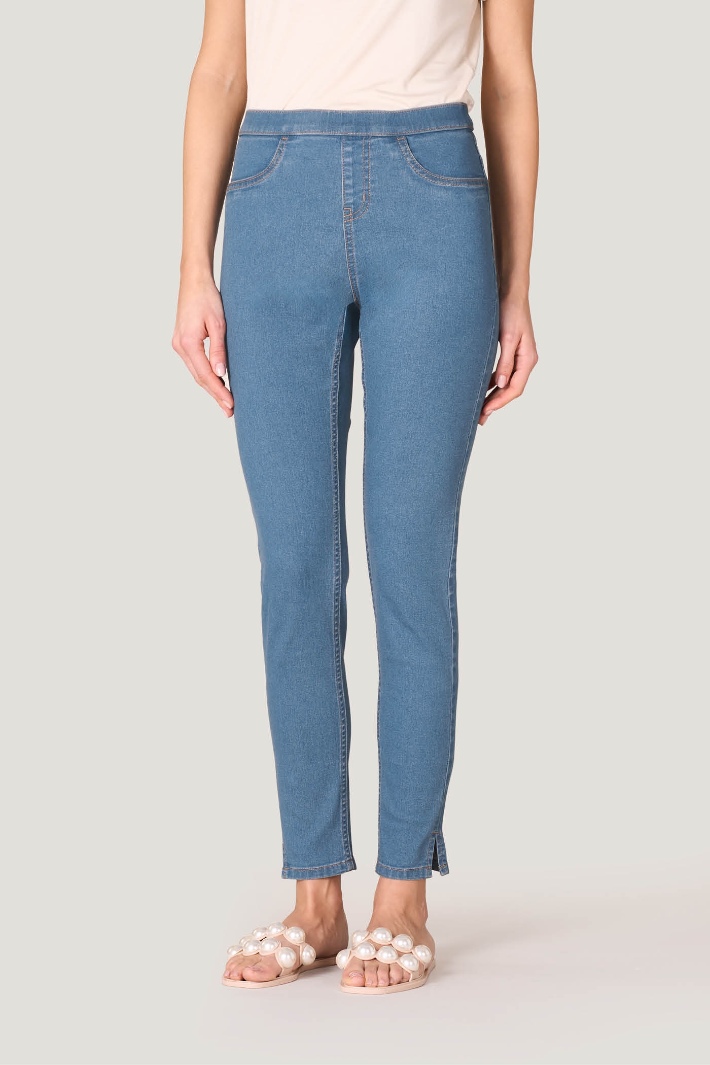 Jeans Skinny Denim con Spacchetto