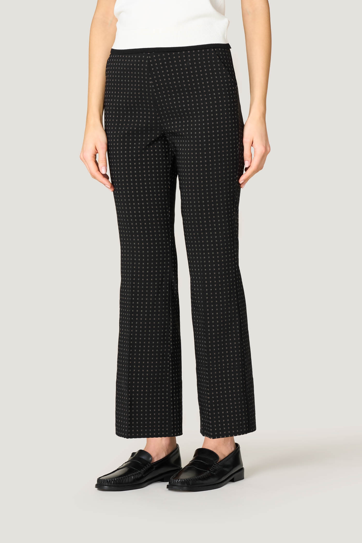 Pantaloni Flare Fantasia Cravatta