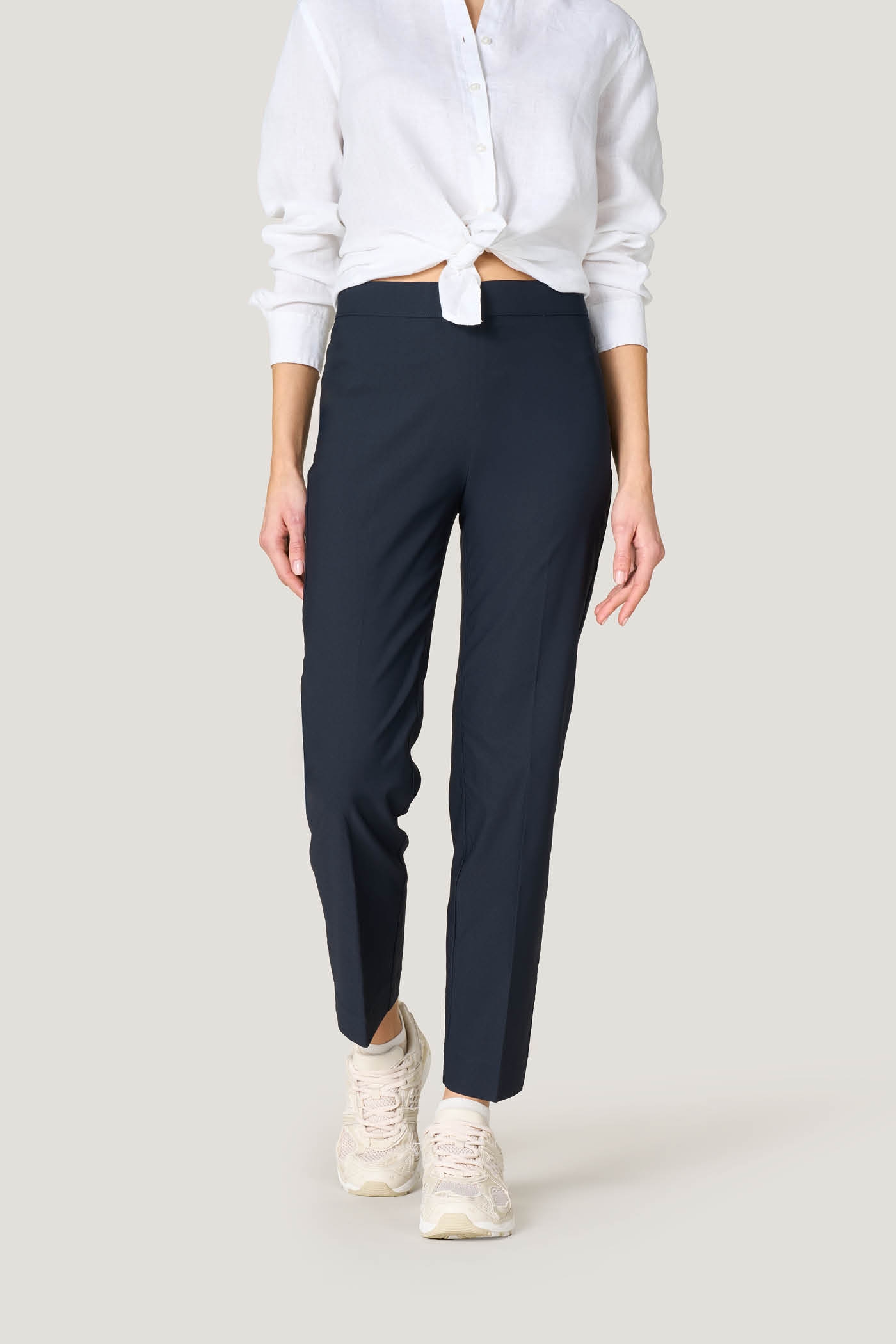 Pantaloni Straight in Viscosa