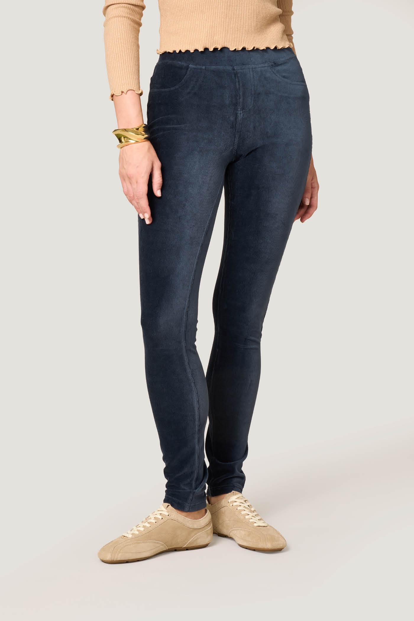 Pantaloni Skinny Pincord