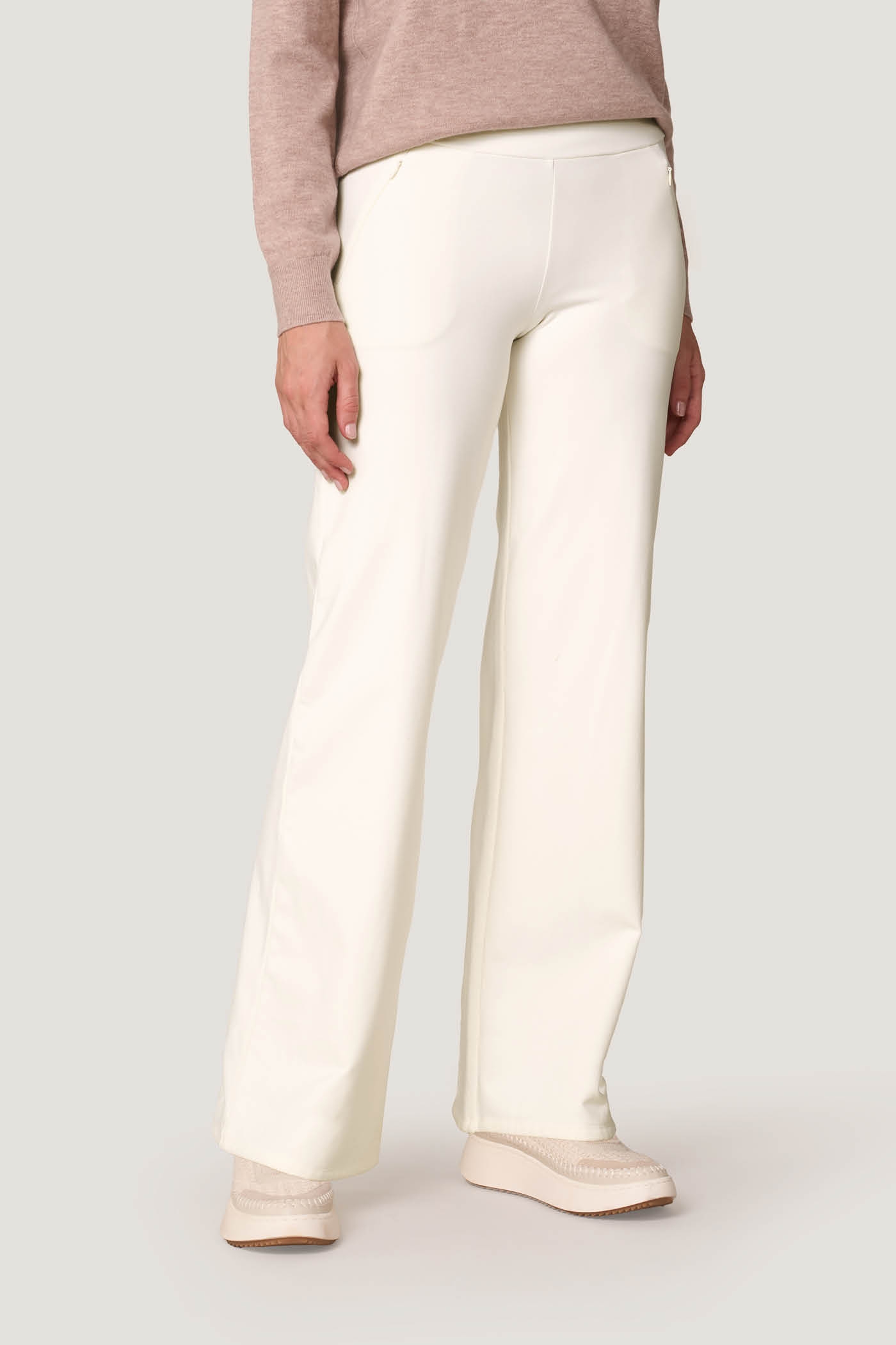 Pantaloni Wide Leg Effetto Termico