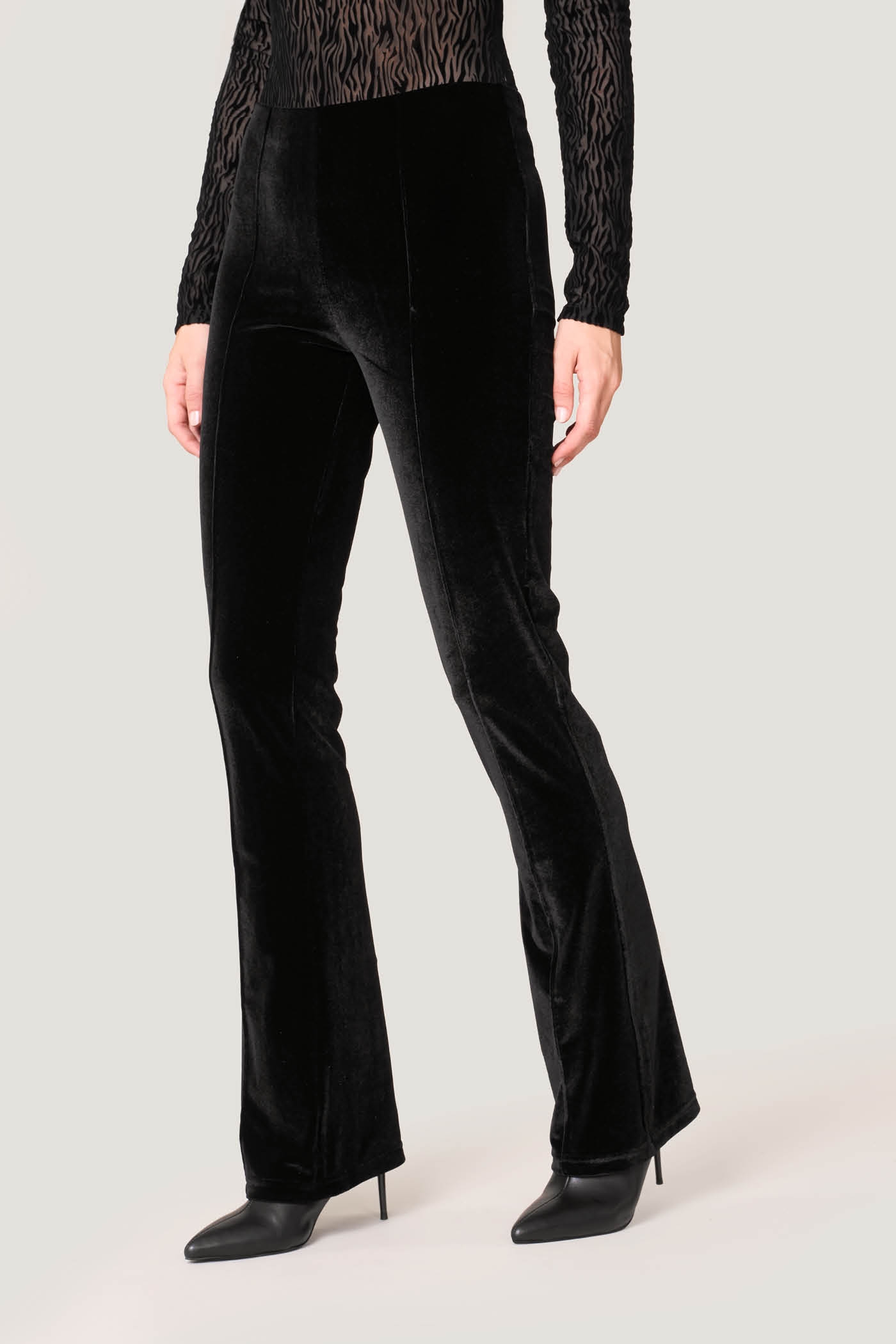 Pantaloni Flare Long Velluto