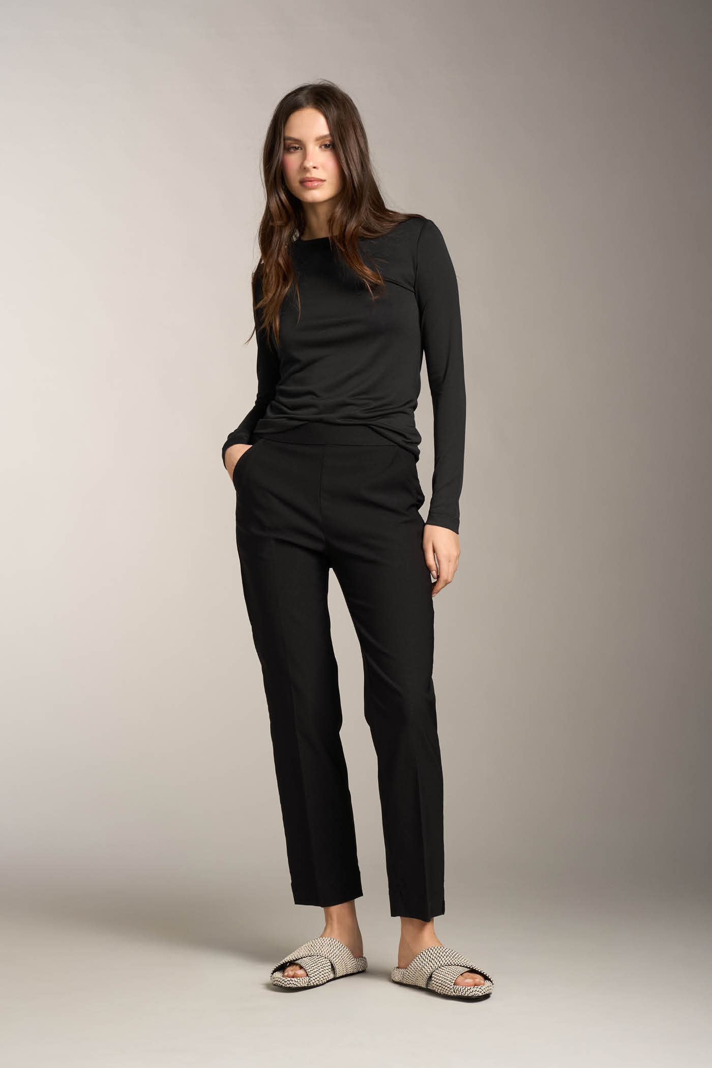 Leggings straight con viscosa