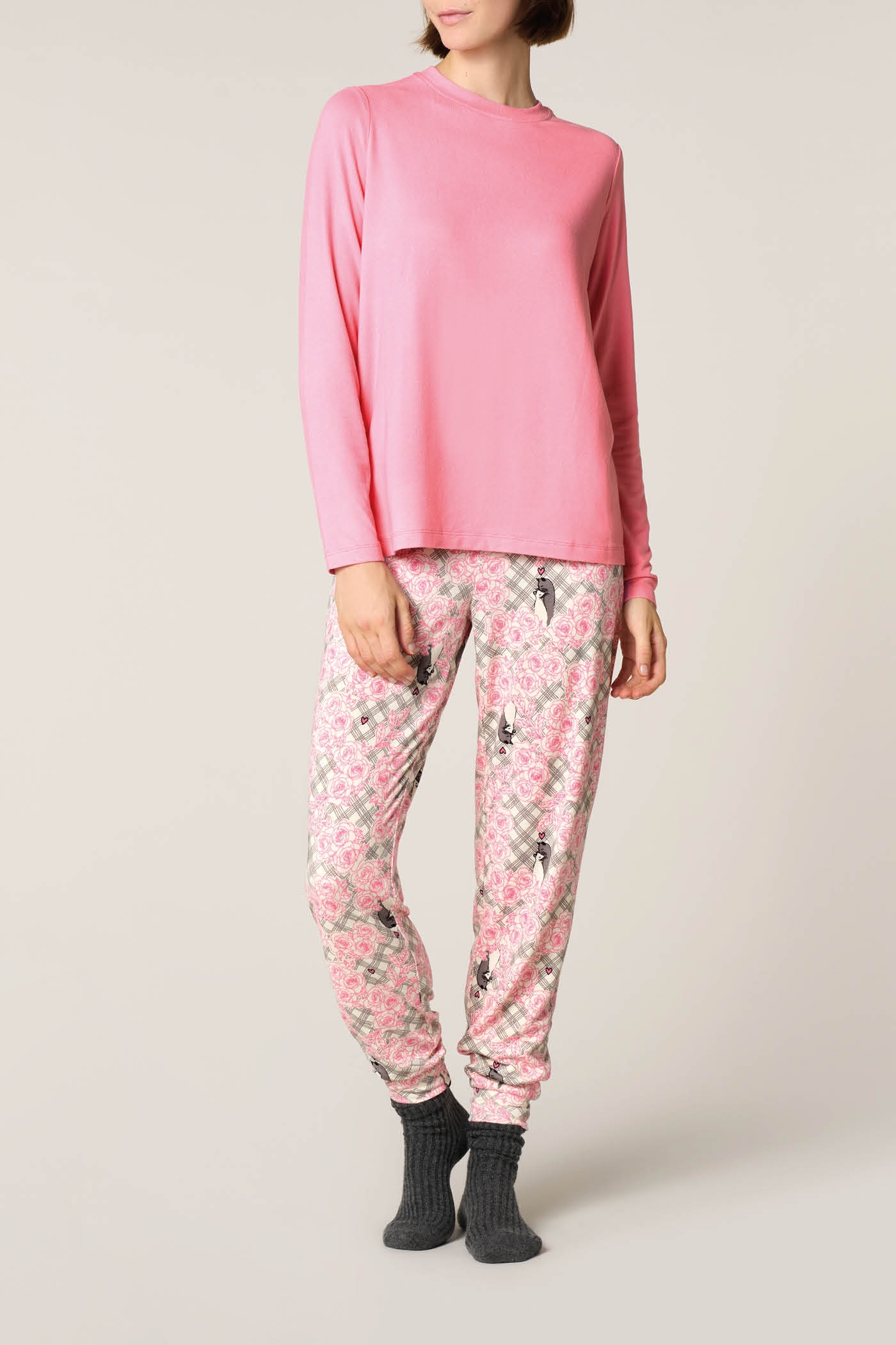 Pigiama Set Stampa Lovers