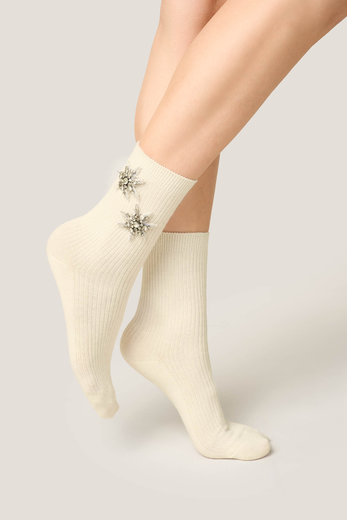 Calzino a Costina Snow Star Bijoux