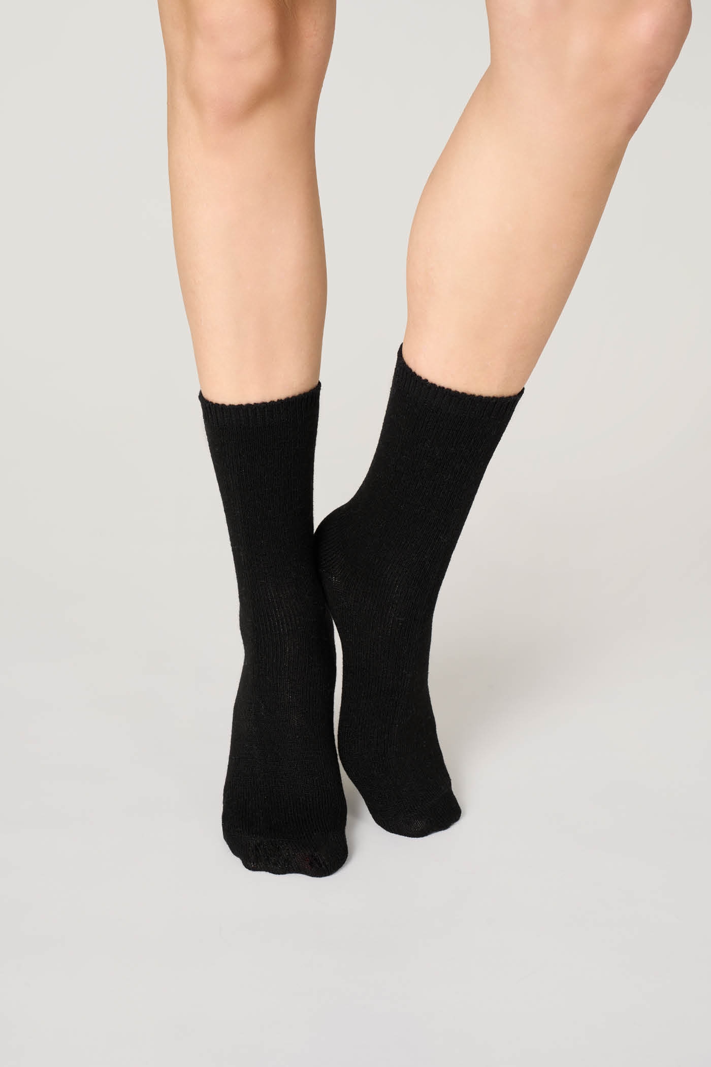Calzino Maglia Liscia con Cashmere