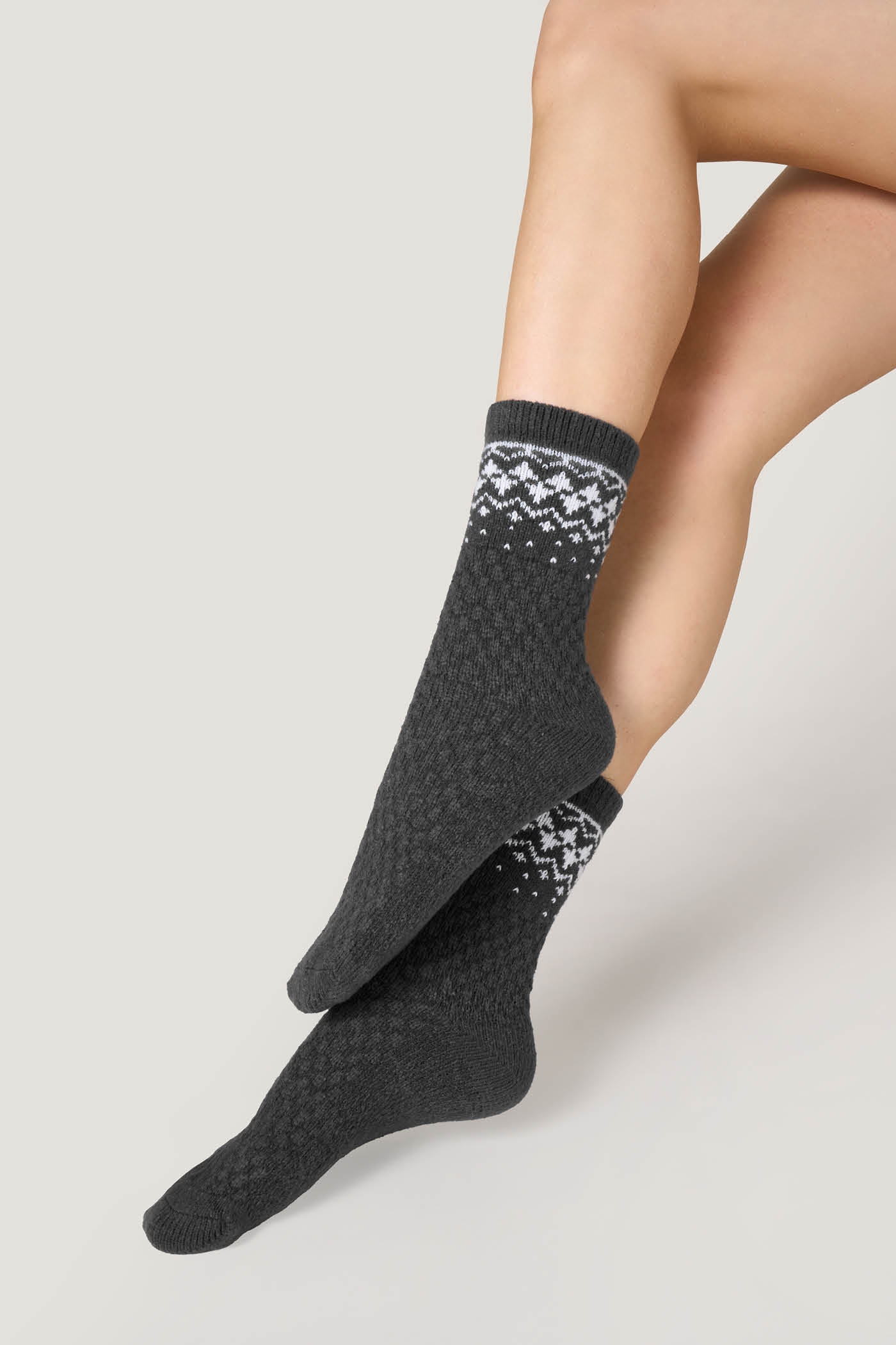 Calzino Jacquard Greca