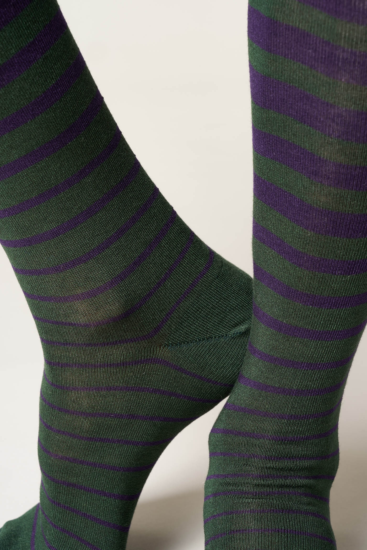 Calze Lunghe con Cashmere Righe Degradè
