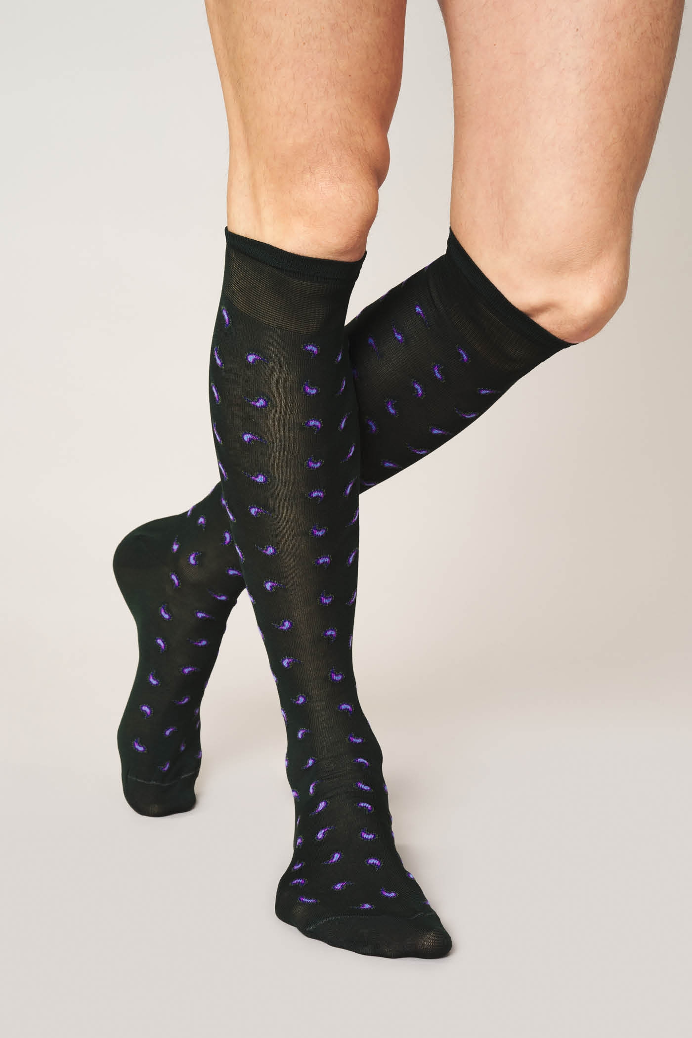 Calza Lunga Filo di Scozia Fantasia Paisley