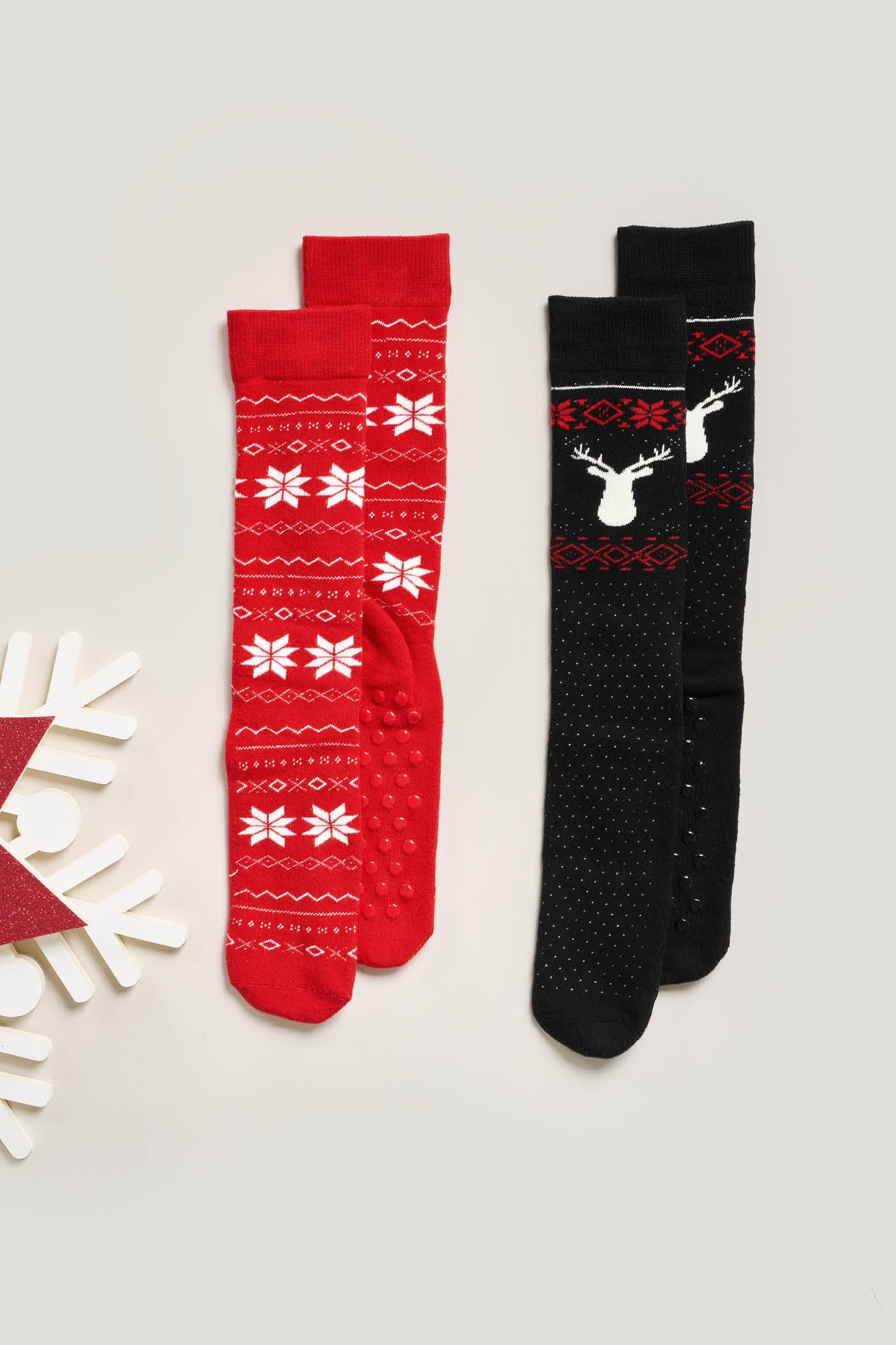 Slipper Christmas Snow - 2 Paia