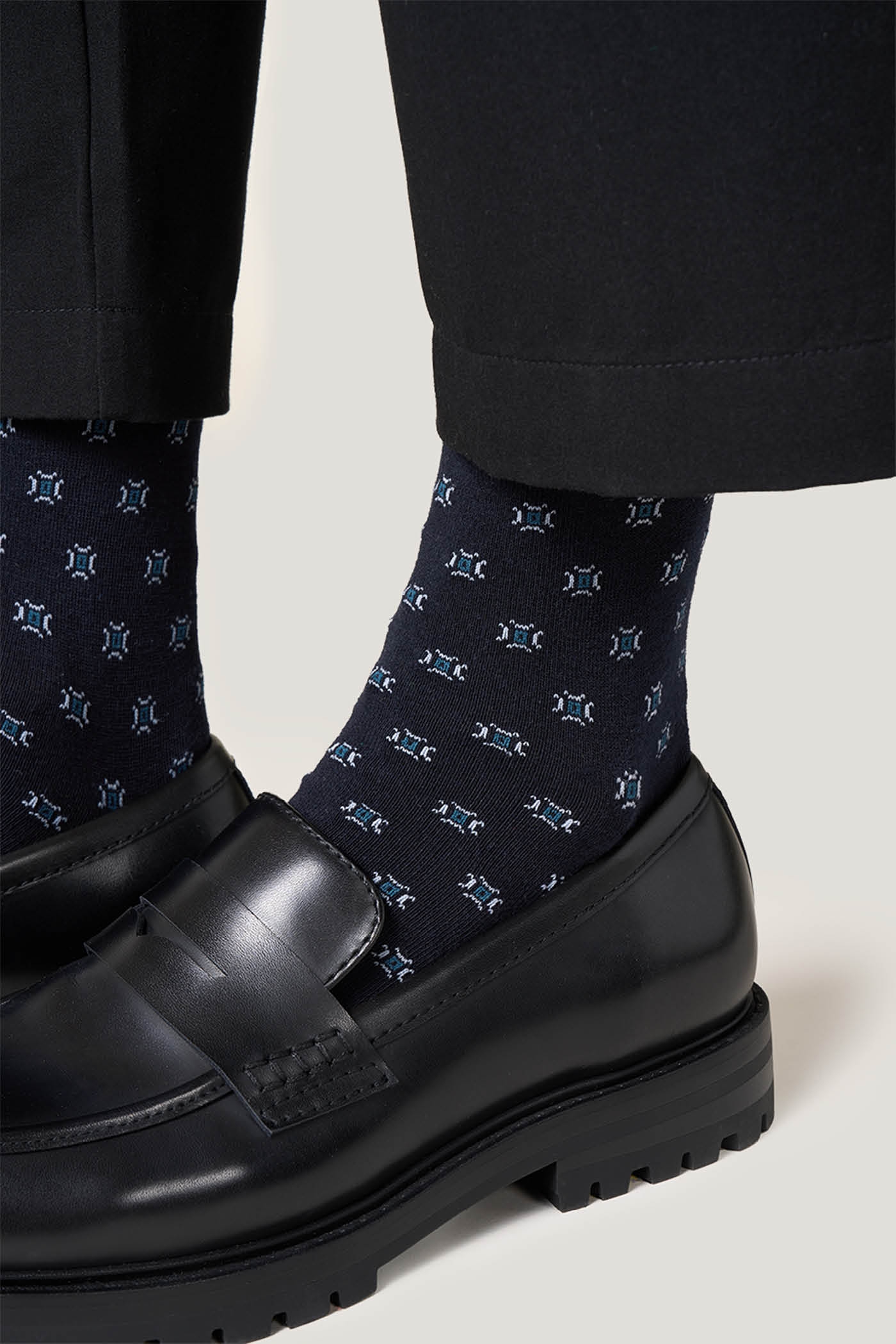 Calza Lunga con Cotone Geometrica