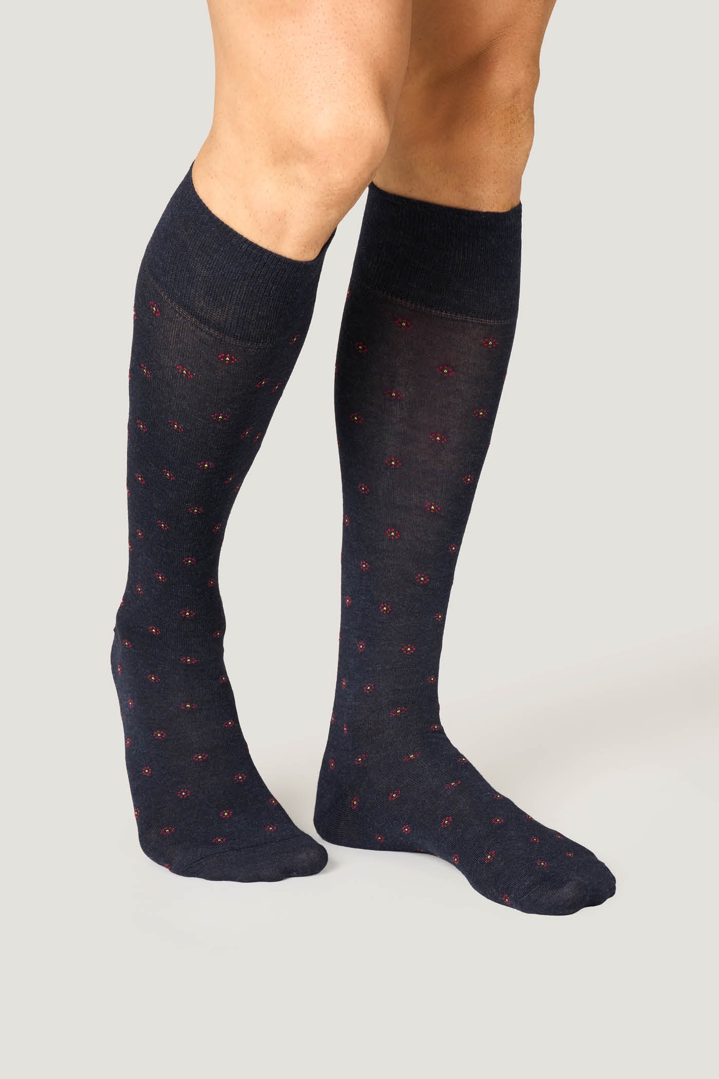 Calza Lunga con Cashmere Flower Power