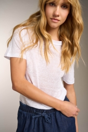 T-Shirt a manica corta in lino