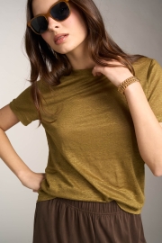 T-Shirt a manica corta in lino
