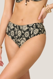 Slip Fianco Alto Arricciato Costume Exotic Garden