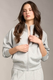 Felpa Full Zip con Viscosa