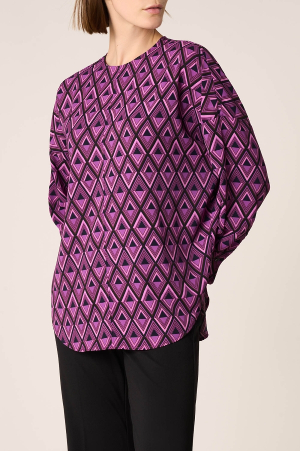 Camicia Violet Diamond Manica Lunga