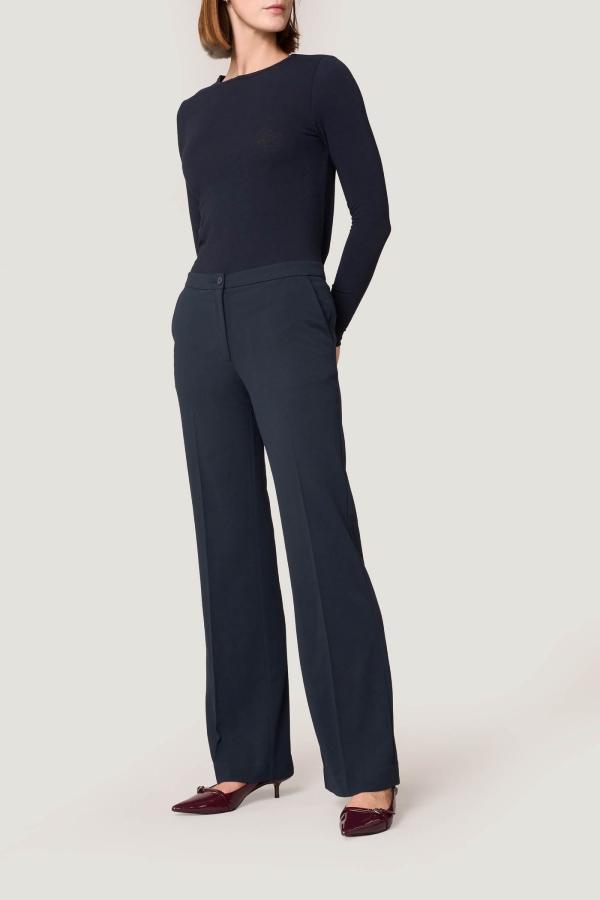 Pantaloni Flare Long Crepe