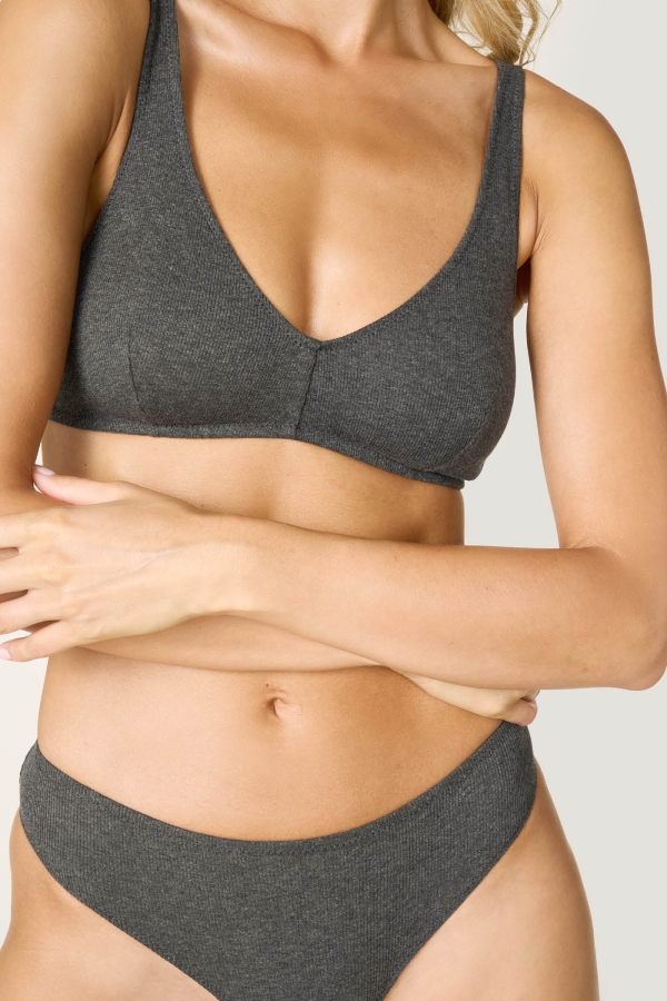 Bralette a Costina con Cotone