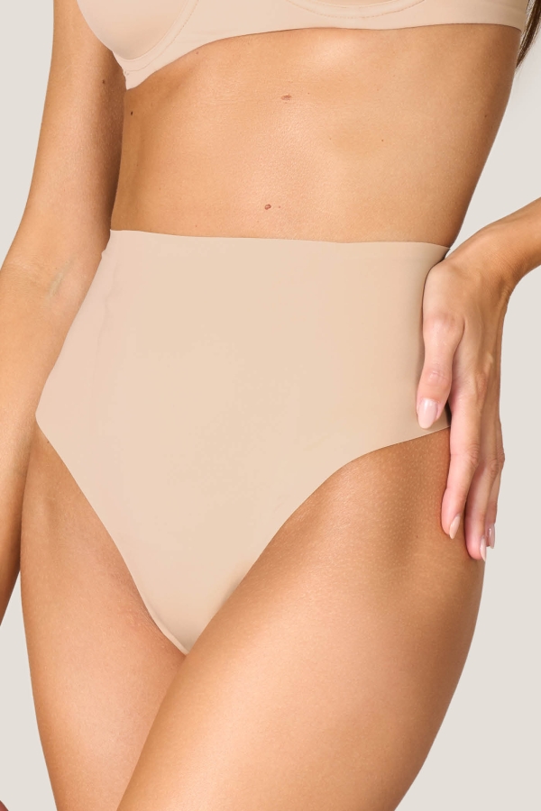 BODY BASICO A COLLO ALTO - Écru | Italia / Italy - Foto 9