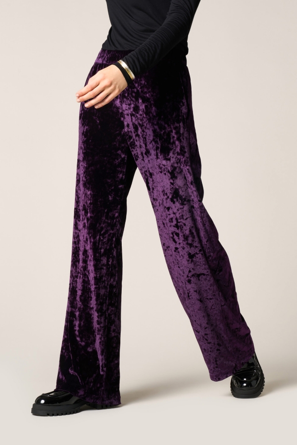 Leggings Wide Leg Velluto Ciniglia