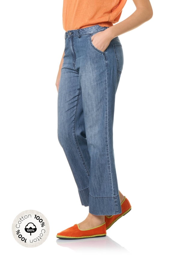 Leggings Flare Denim Chambray