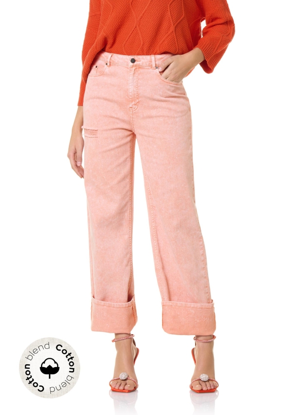 Leggings Straight Denim Acid Washed