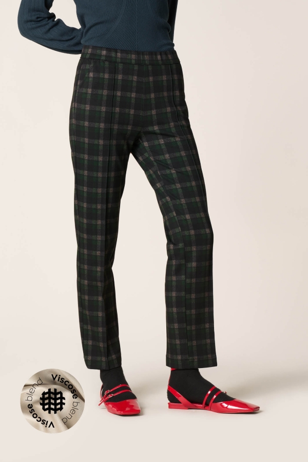 Leggings Straight Forest Tartan