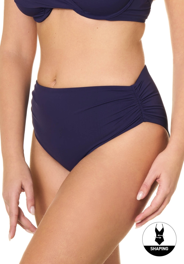 Slip Fianco Alto Arricciato Costume Shaping