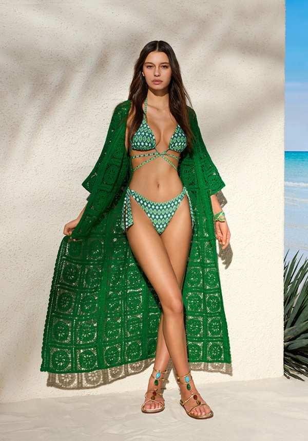 Kimono Lungo Crochet