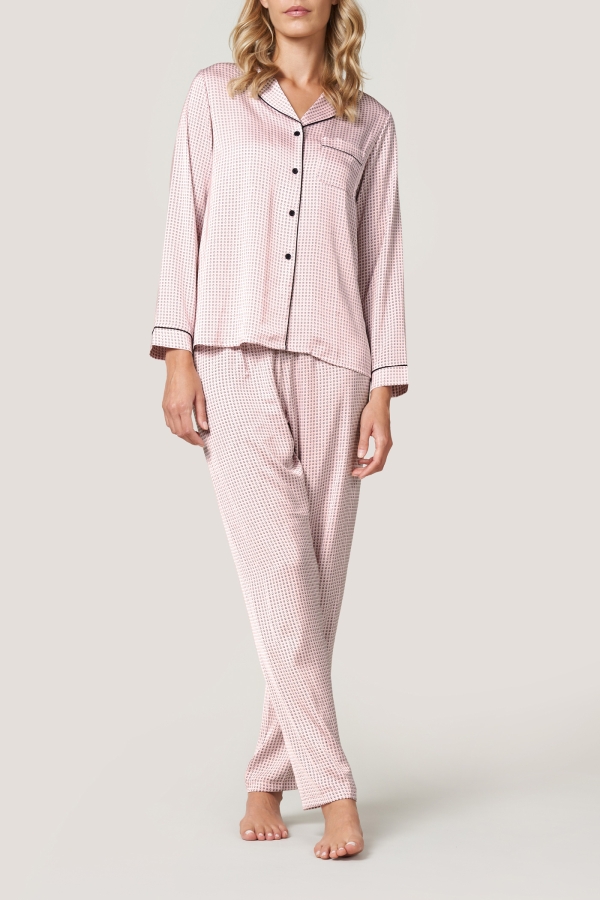 Pigiama Lungo con Bottoni Classy Pois goldenpoint