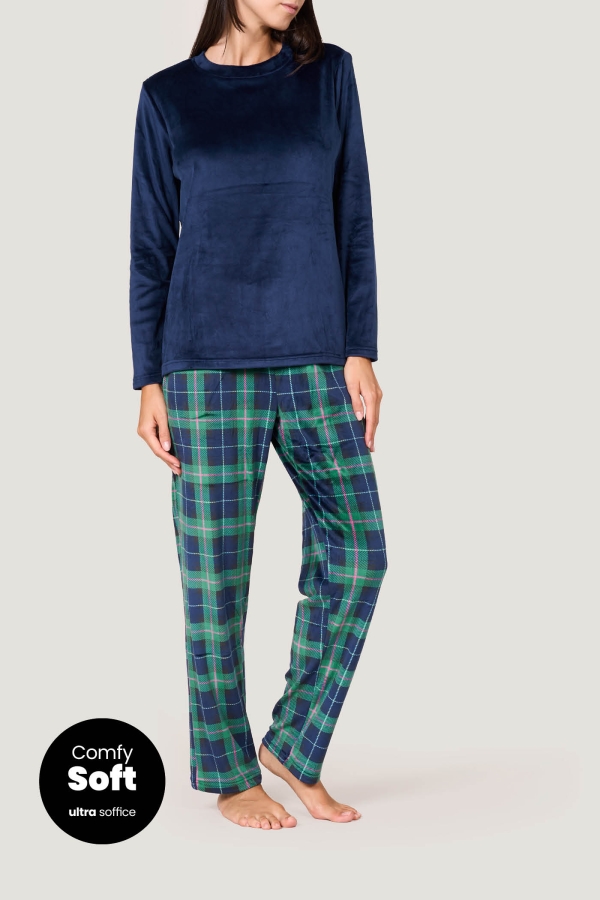Pigiama Lungo Fantasia Tartan goldenpoint