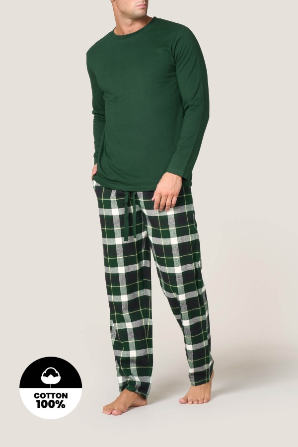 Pigiama Lungo Regular Tartan goldenpoint