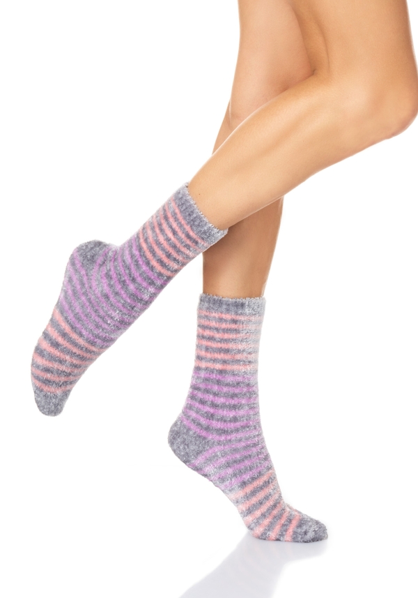 Calzino Fluffy Fantasia Righe