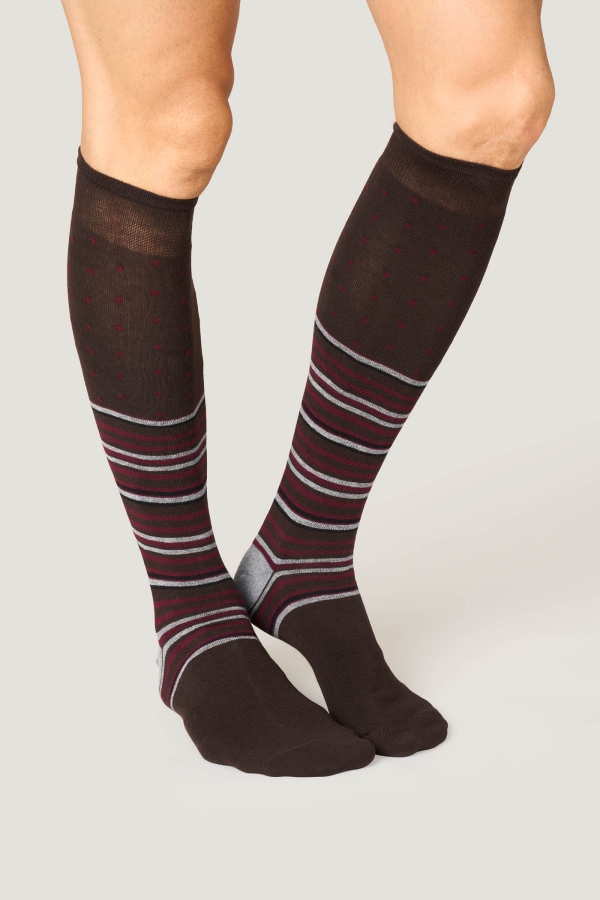 Calza Lunga con Cotone Stripes And Dots