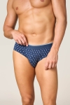 Slip con Cotone Organico in Fantasia Rombi