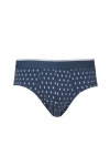 Slip con Cotone Organico in Fantasia Rombi