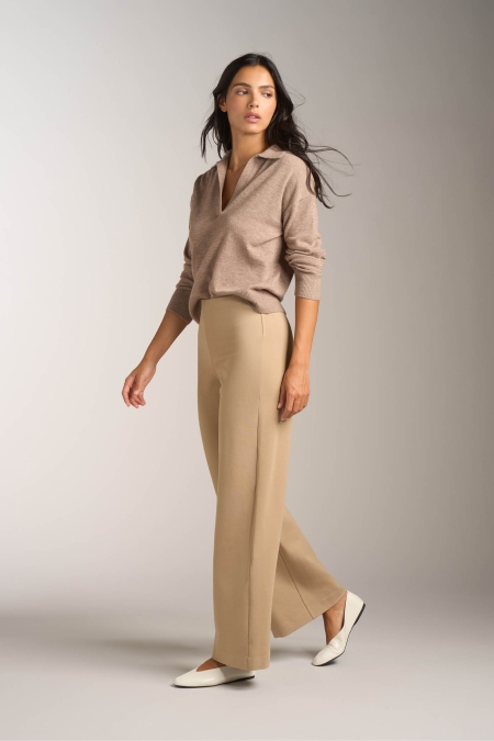 Leggings Wide Leg Pintuck