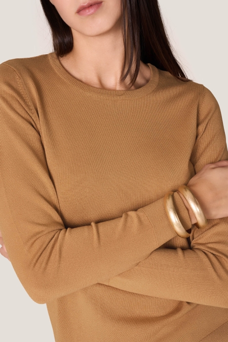 Maglia con Girocollo e Manica Lunga