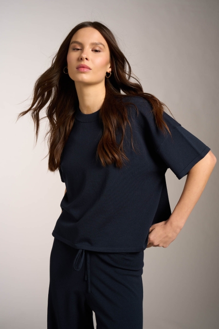 Maglia over manica corta