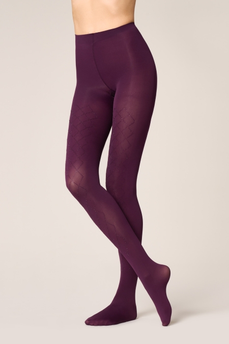 Collant con Applicazione Strass Diamond