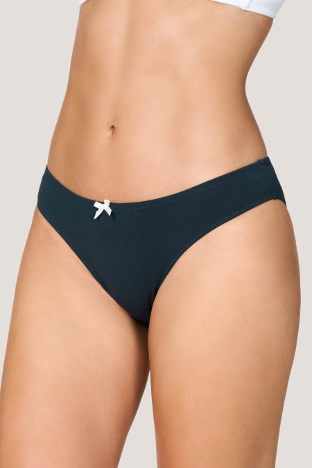 Slip Fianco Basso con Cotone Bow