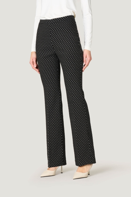 Pantaloni Flare Long Fantasia Geometrica