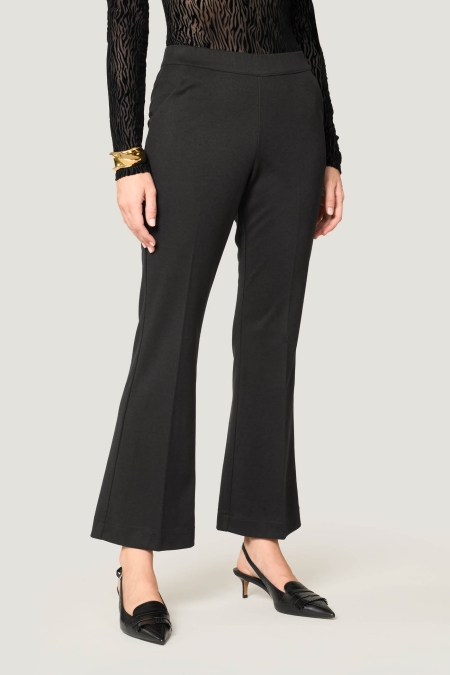 Leggings Skinny Goldenpoint Donna - Fantasia Tartan, Vita Media Elastica, Tessuto Morido In Viscosa - Collezione Autunno-Inverno