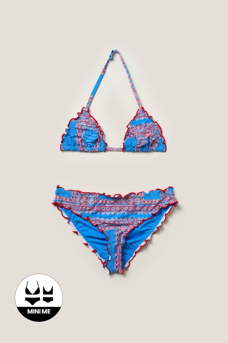 Bikini Triangolo Bambina Costume Bandana